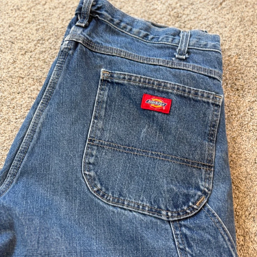 Dickies Mens Carpenter Jeans Blue Denim Relaxed Fit Straight Leg 36x30 Utility